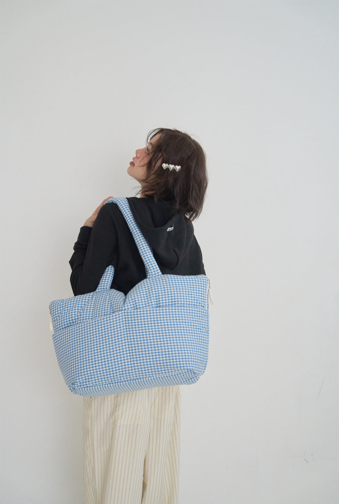 Wide Bag プレイドブルー