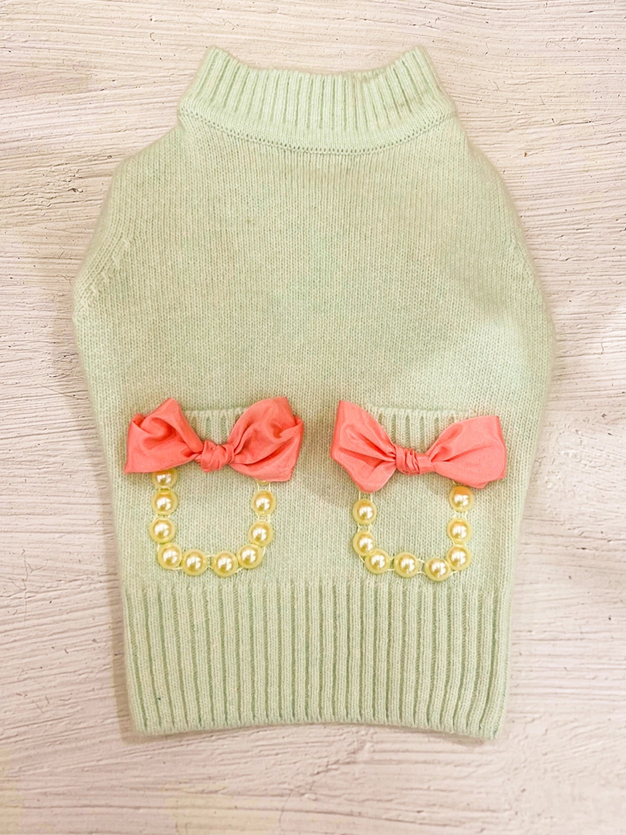 即納 Baby Ribbon Cardigan ミント