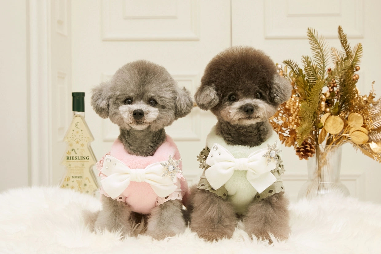 即納 Mink Overall Ribbon Dress アップルグリーン