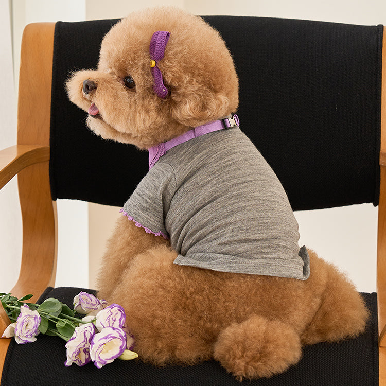 Losange T-Shirt グレーパープル