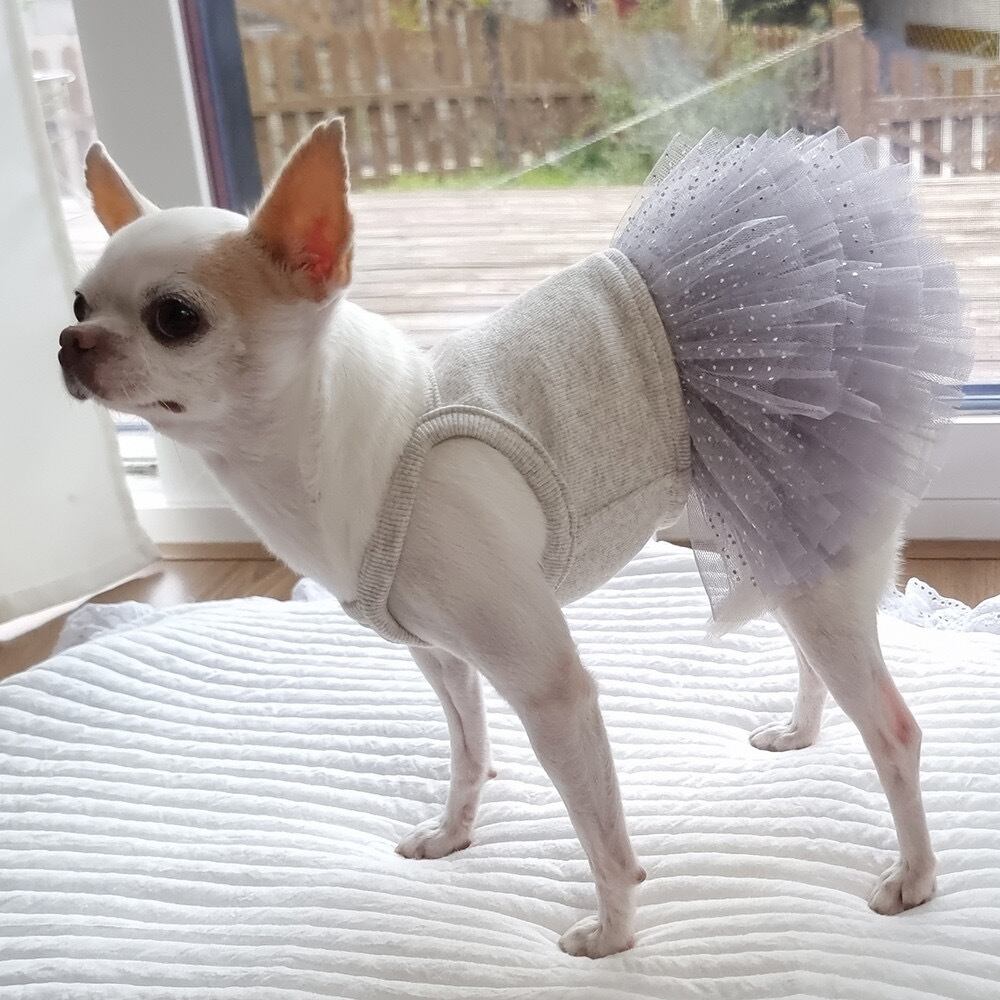即納 Pure Color Tutu グレーパール