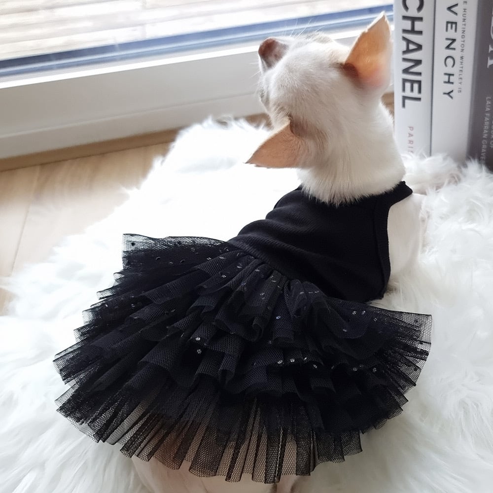 即納 Pure Color Tutu ブラックスパンコール