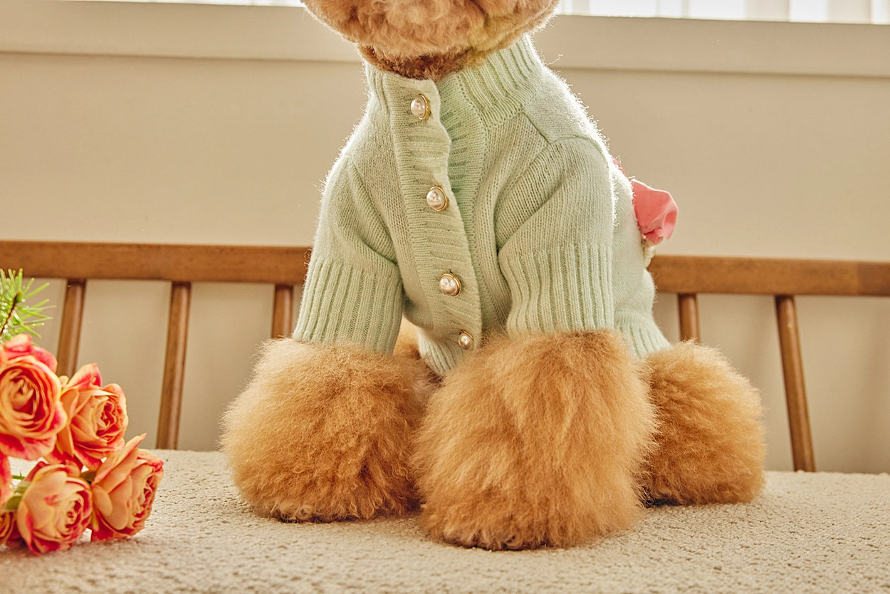 即納 Baby Ribbon Cardigan ミント