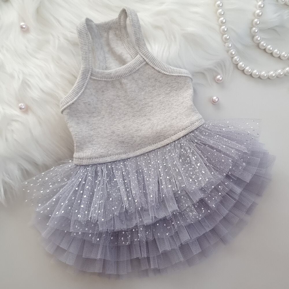 即納 Pure Color Tutu グレーパール