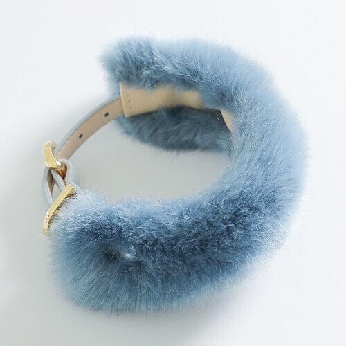 即納 Eco Fur Pompom x Swarovski 全2色