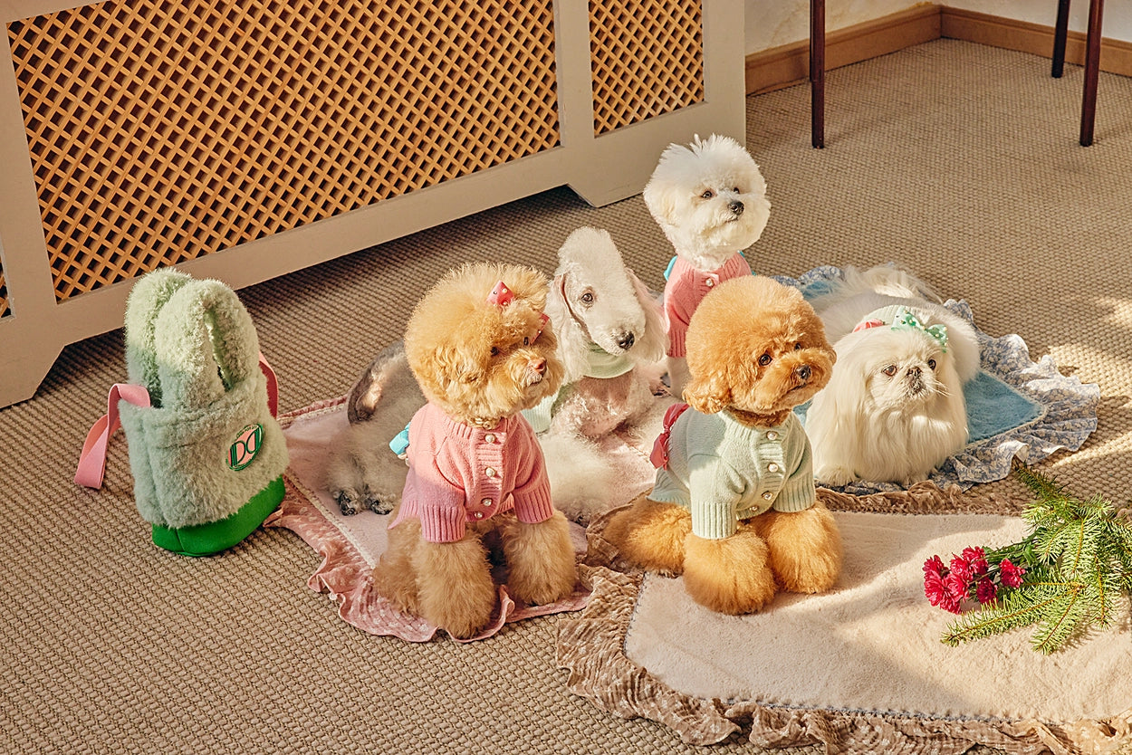 即納 Baby Ribbon Cardigan ミント