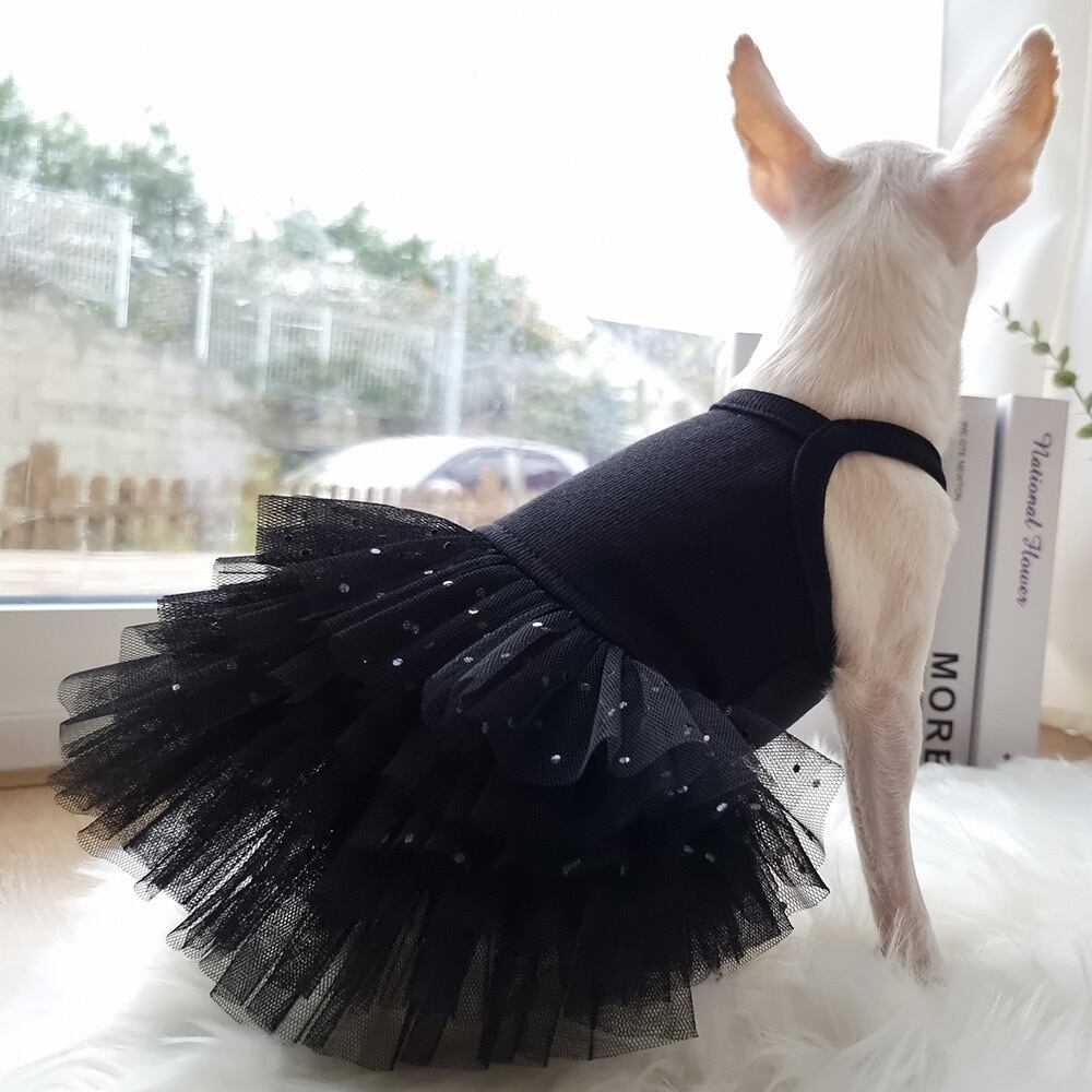 即納 Pure Color Tutu ブラックスパンコール