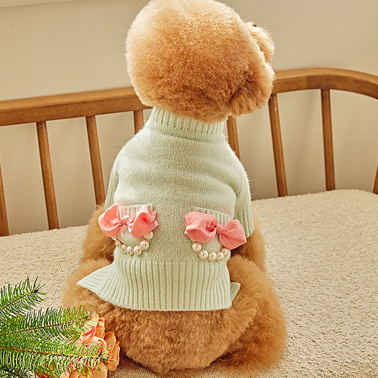 即納 Baby Ribbon Cardigan ミント