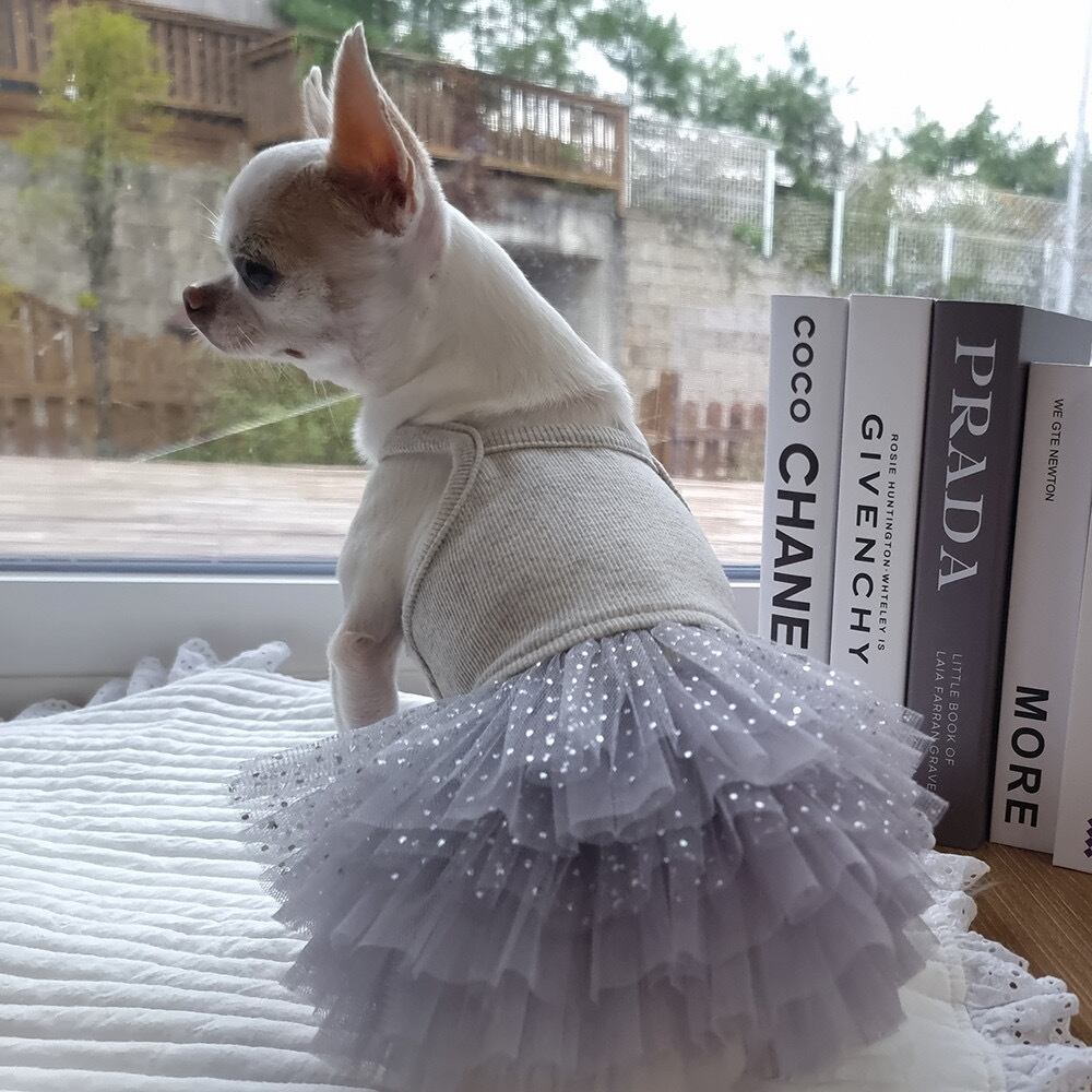 即納 Pure Color Tutu グレーパール