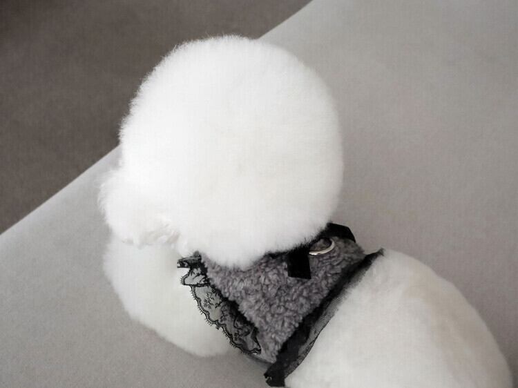 即納 Mink Fur Harness グレー