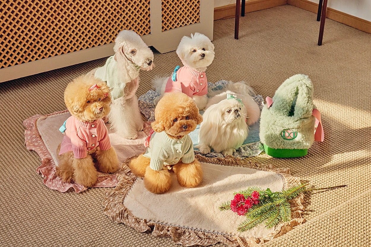 即納 Baby Ribbon Cardigan ミント