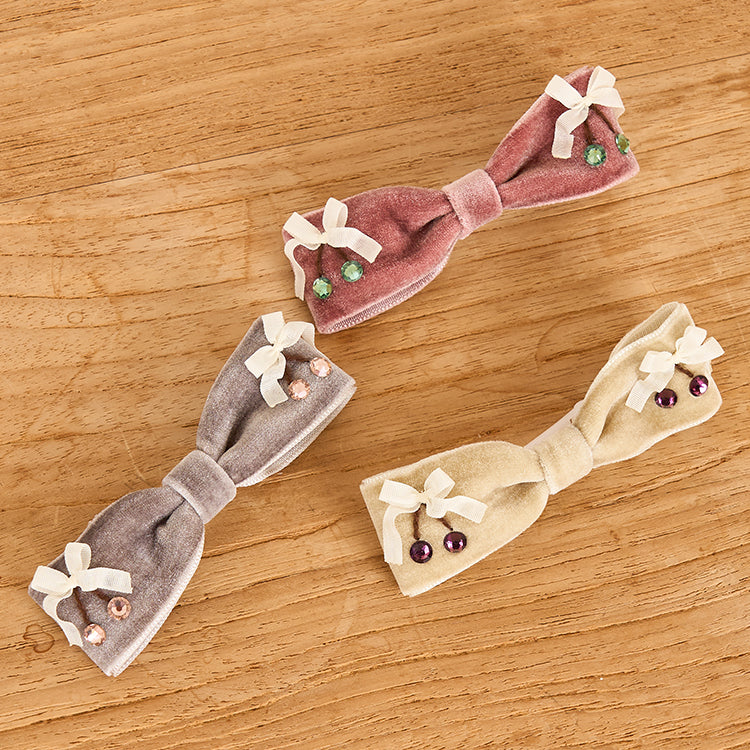 Velvet Cherry Hairpin 全3色