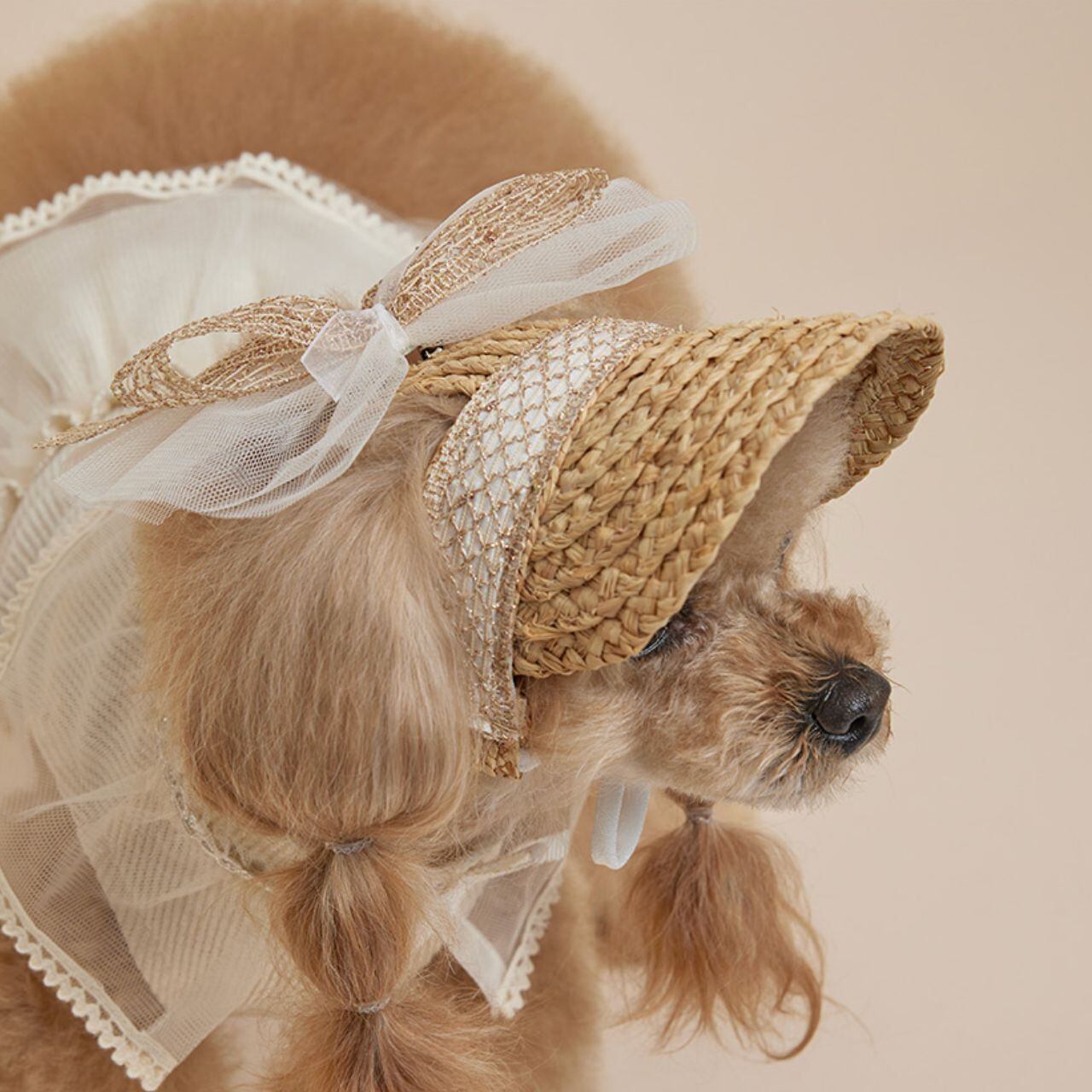 即納 Raffia Fairy Suncap アイボリー