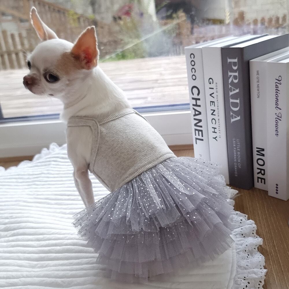即納 Pure Color Tutu グレーパール