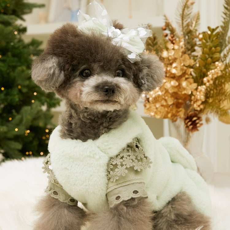 即納 Mink Overall Ribbon Dress アップルグリーン
