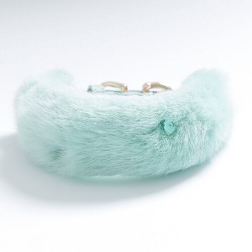 即納 Eco Fur Pompom x Swarovski 全2色