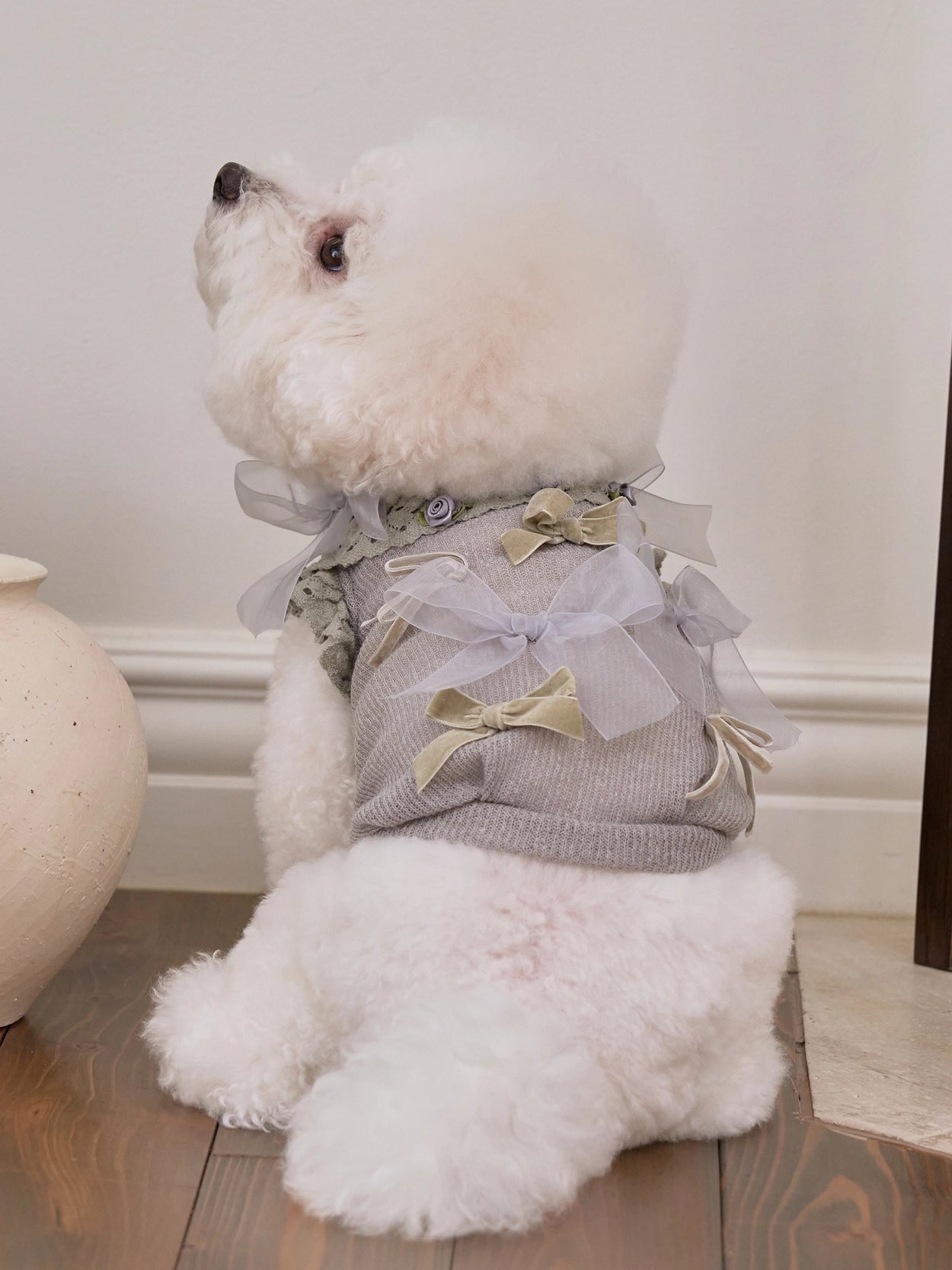 即納 Giselle knit オリーブ