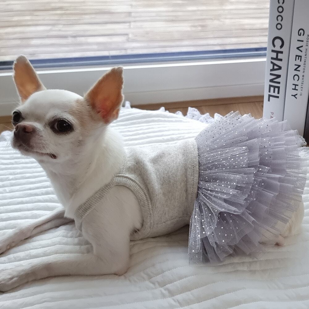 即納 Pure Color Tutu グレーパール