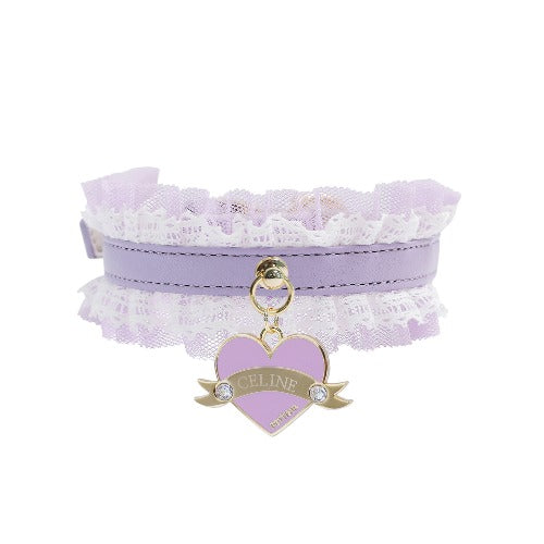 Sherbet Lace Collar【迷子札】ラベンダー