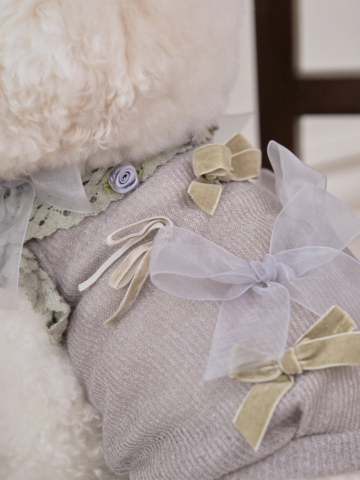 即納 Giselle knit オリーブ