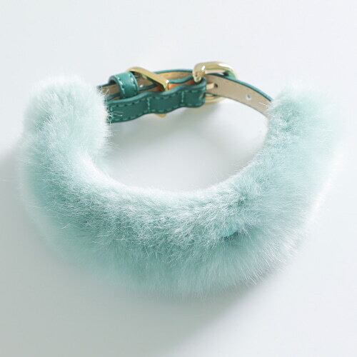 即納 Eco Fur Pompom x Swarovski 全2色