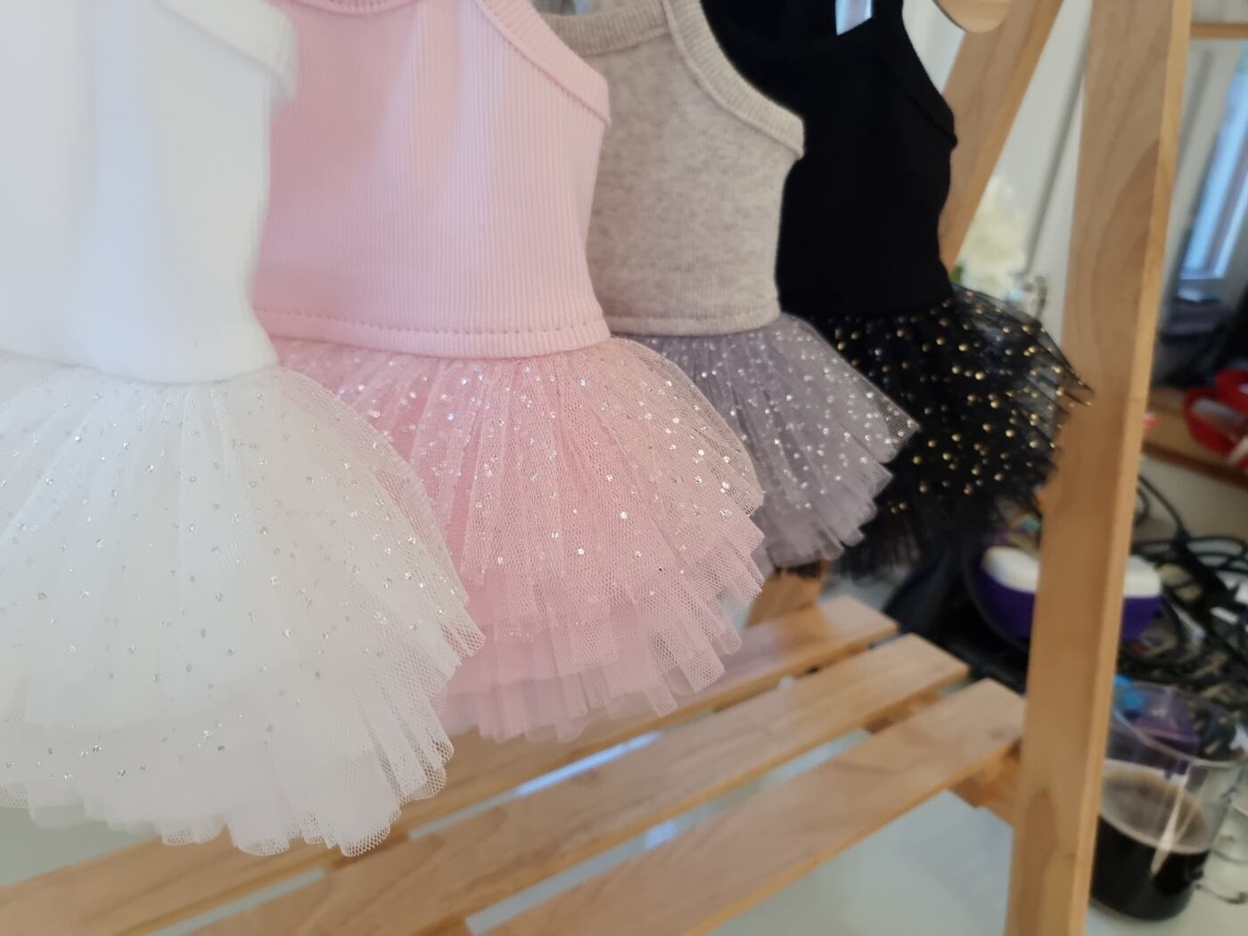 即納 Pure Color Tutu ブラックスパンコール
