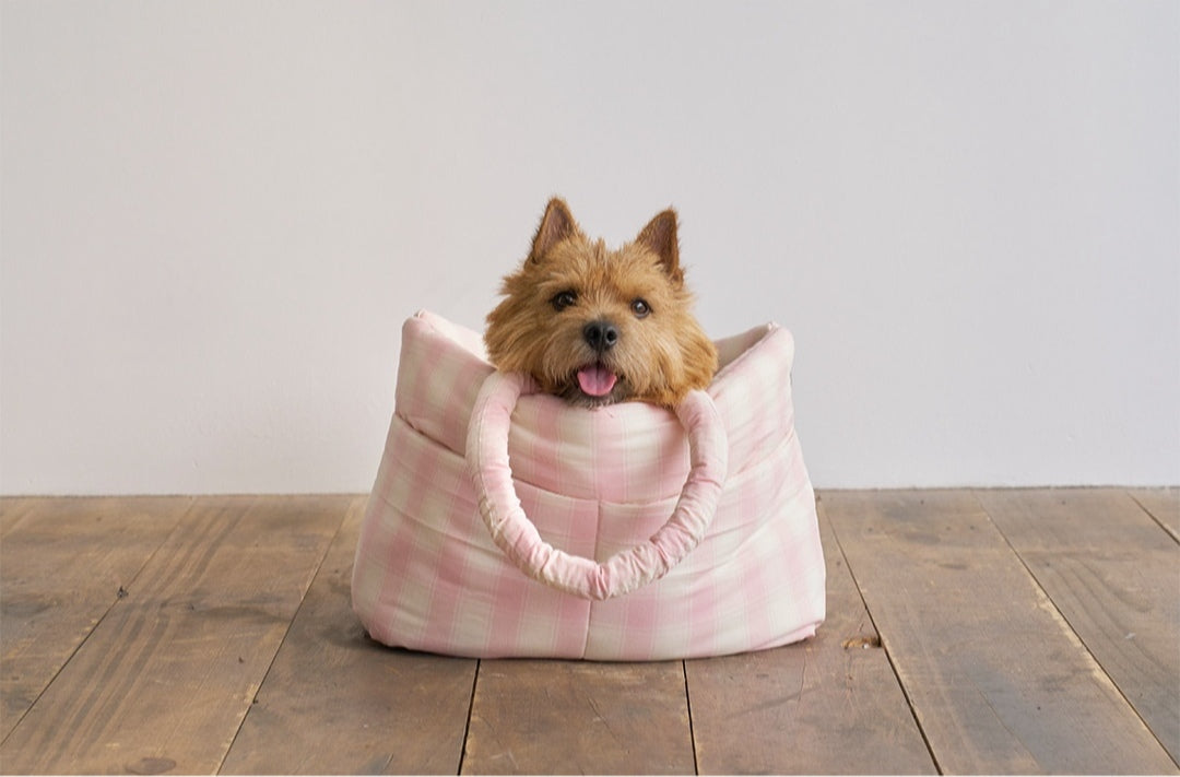 Wide Bag タータンピンク