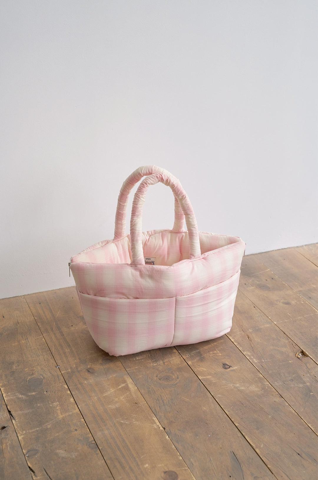 Wide Bag タータンピンク