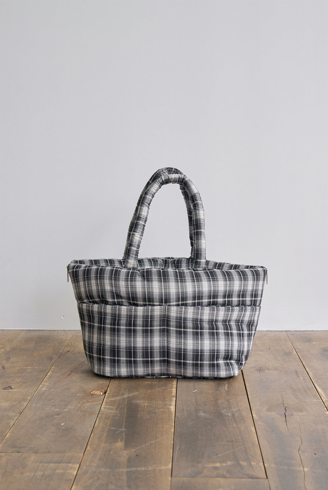 Wide Bag タータンブラック