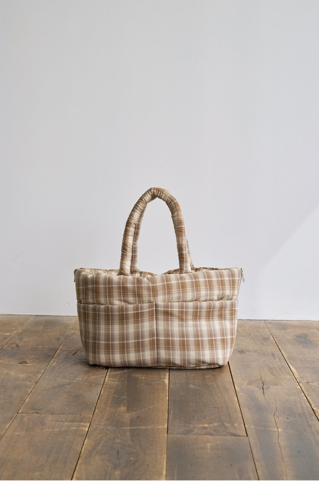 Wide Bag タータンブラウン