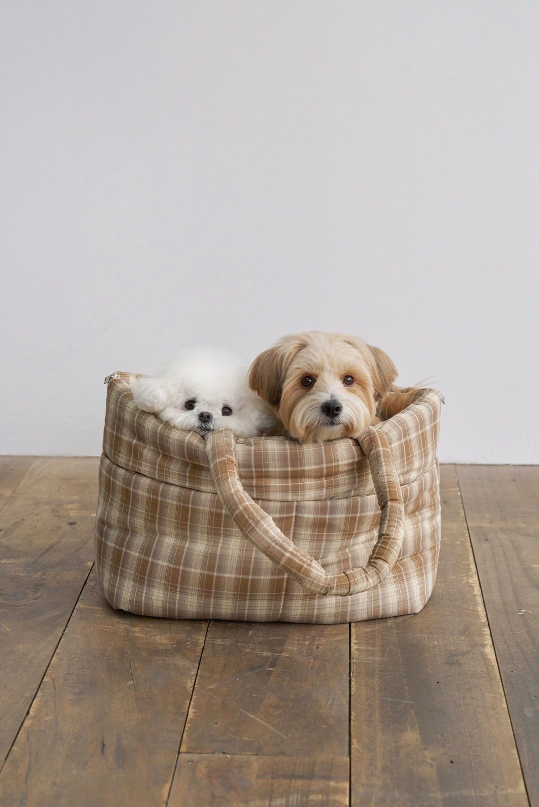 Wide Bag タータンブラウン