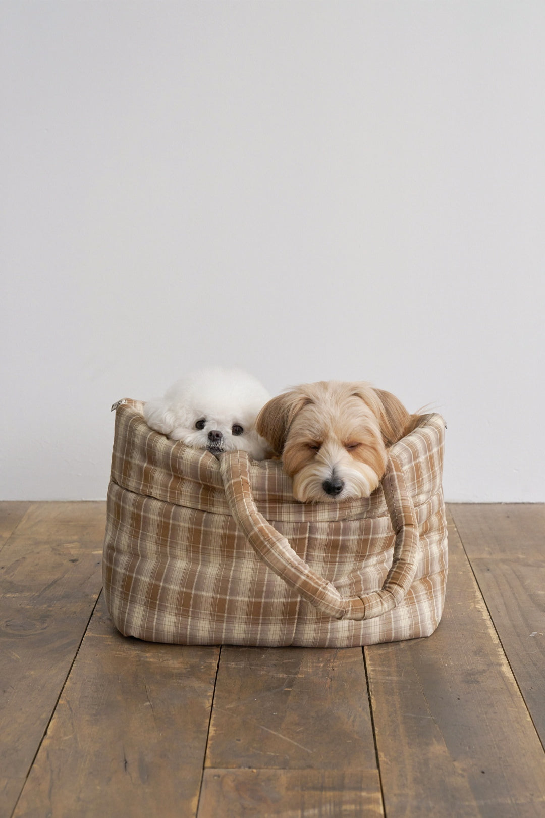 Wide Bag タータンブラウン