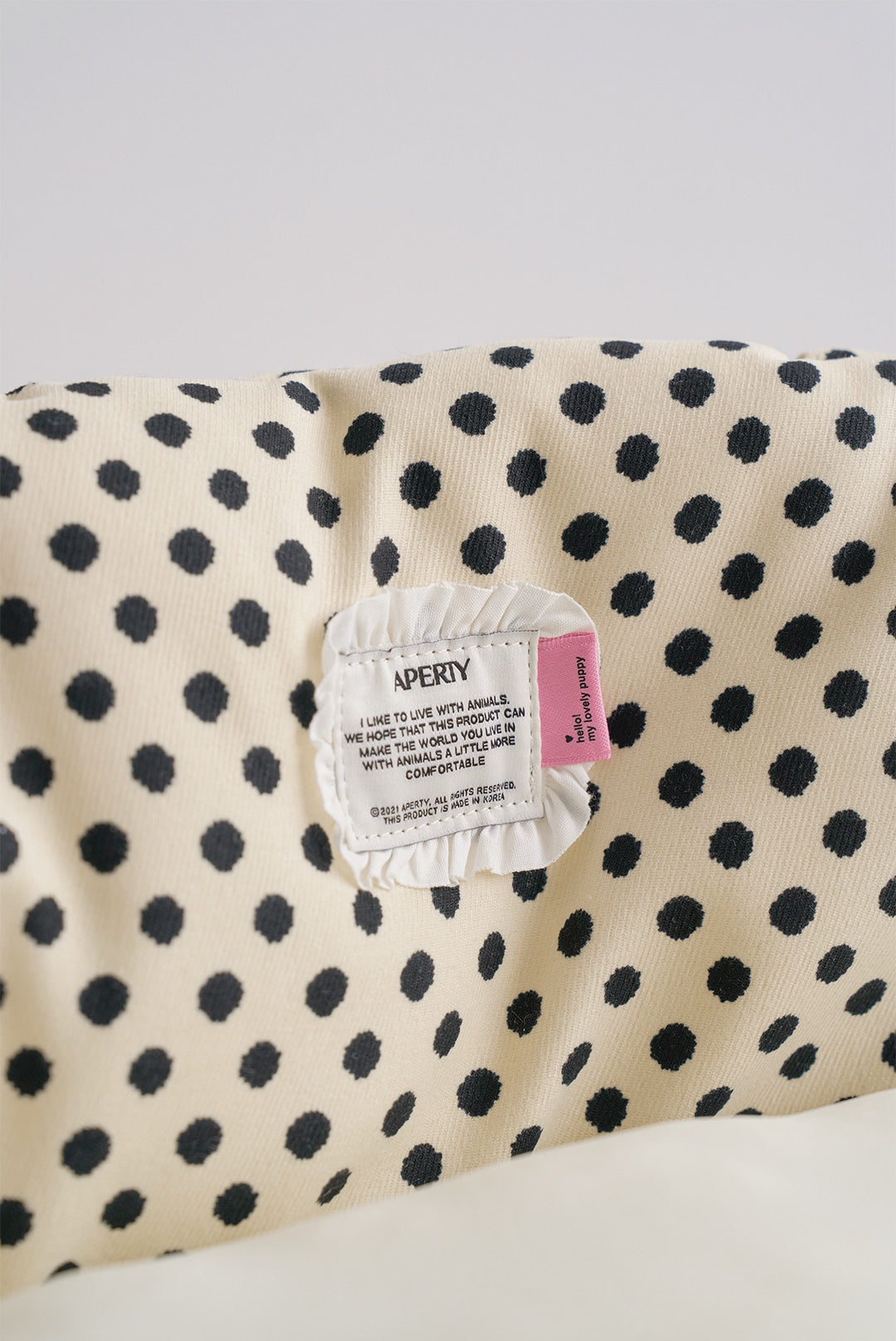 Wide Bag ドットアイボリー