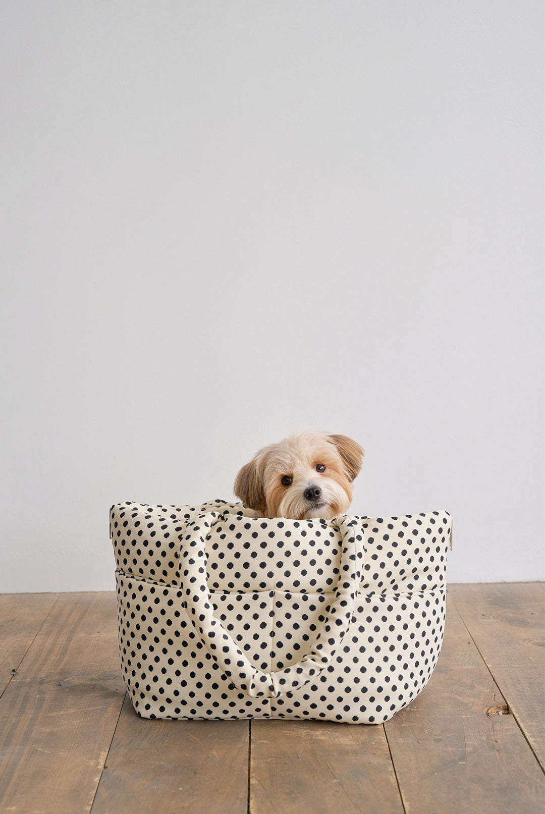 Wide Bag ドットアイボリー