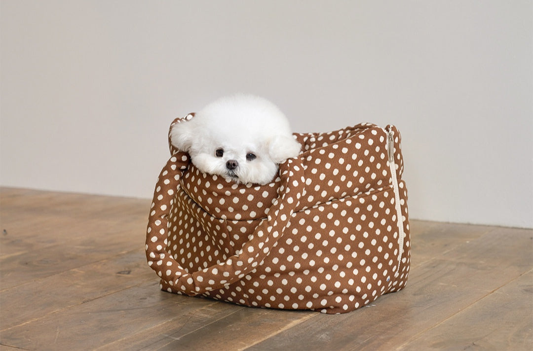 Wide Bag ドットブラウン