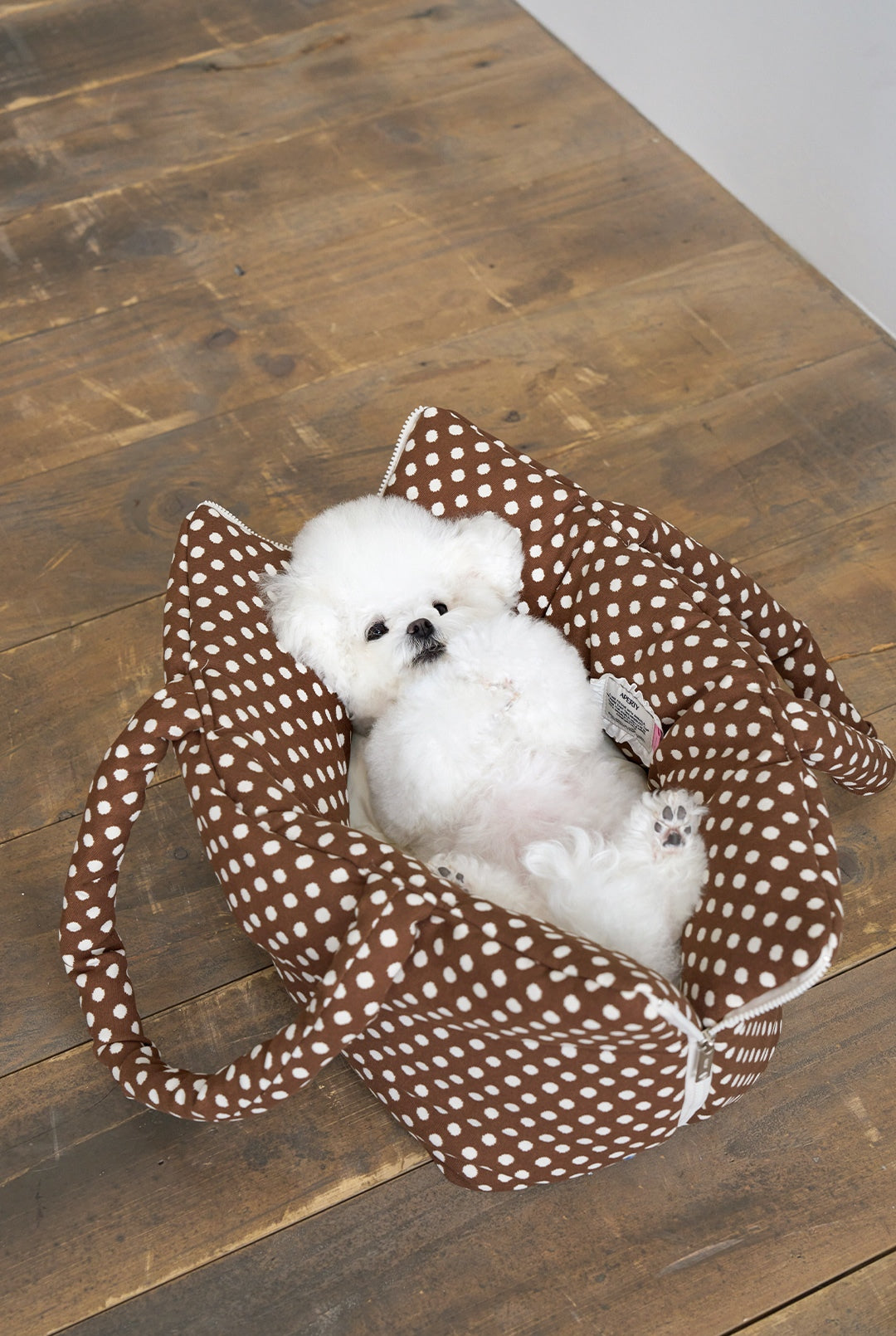 Wide Bag ドットブラウン
