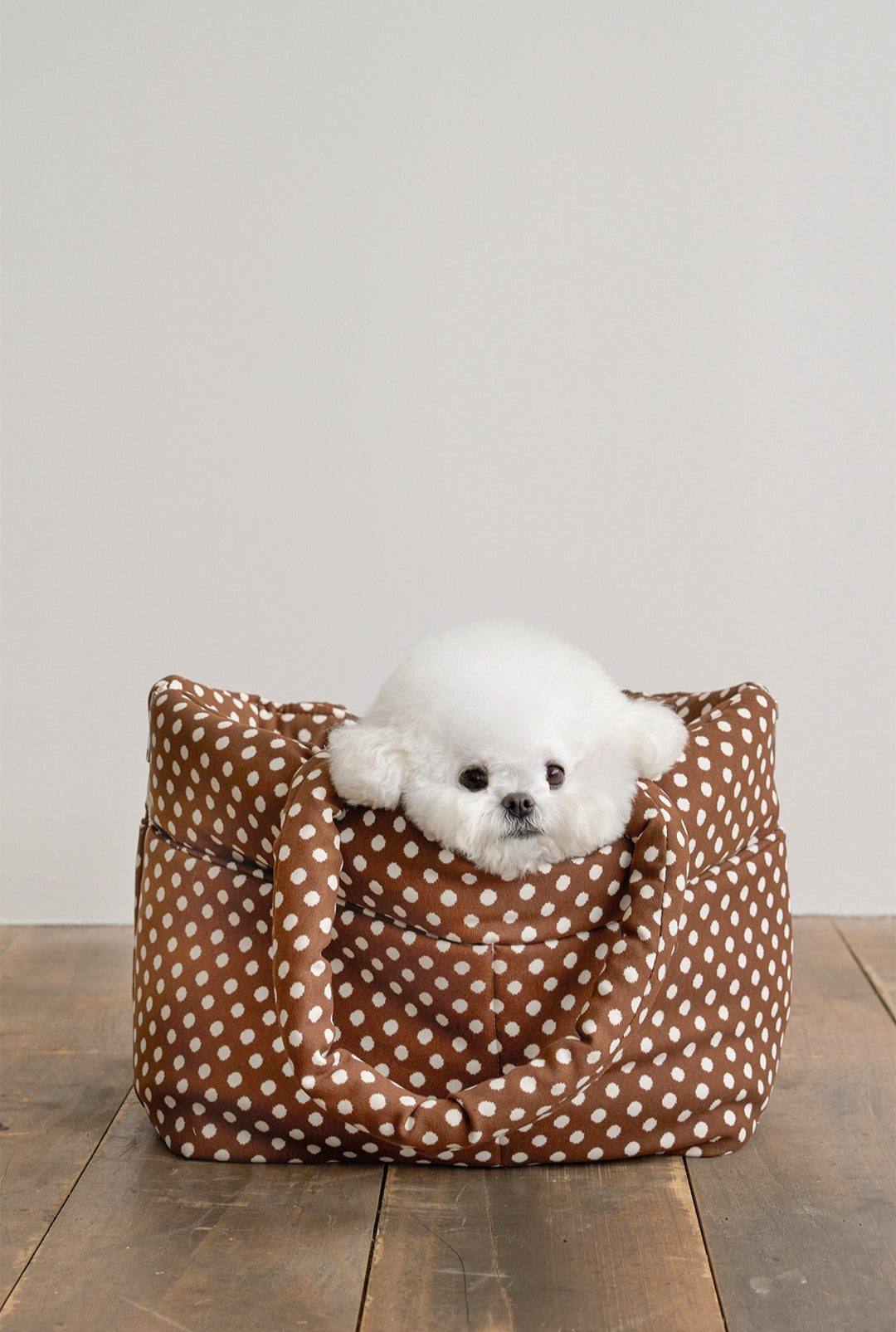 Wide Bag ドットブラウン
