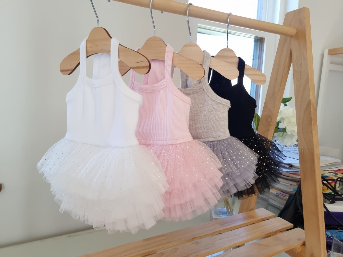即納 Pure Color Tutu ブラックスパンコール