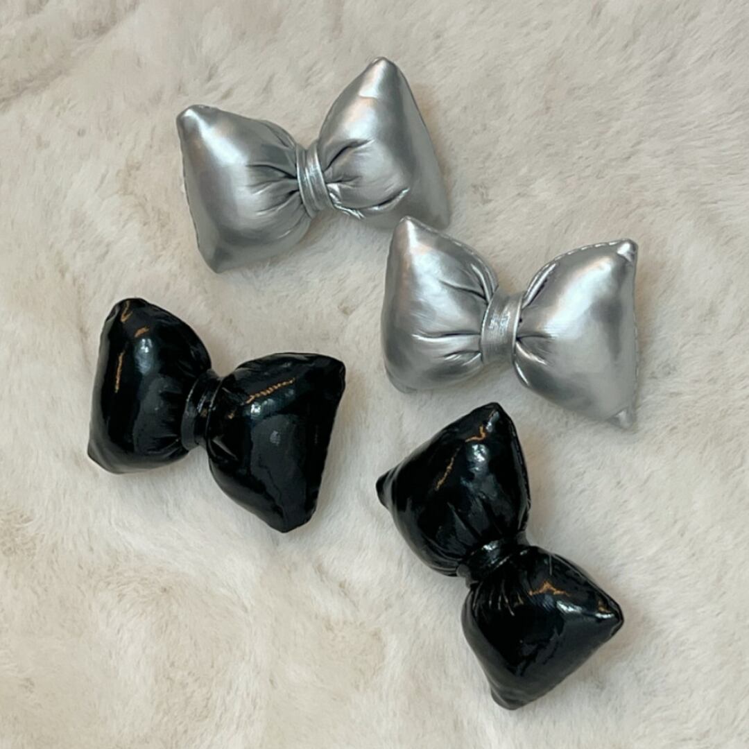 即納 Padding Ribbon Hair Pin