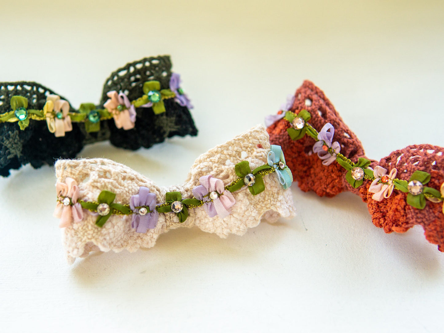 即納 Petit Flora Hairpin アイボリー
