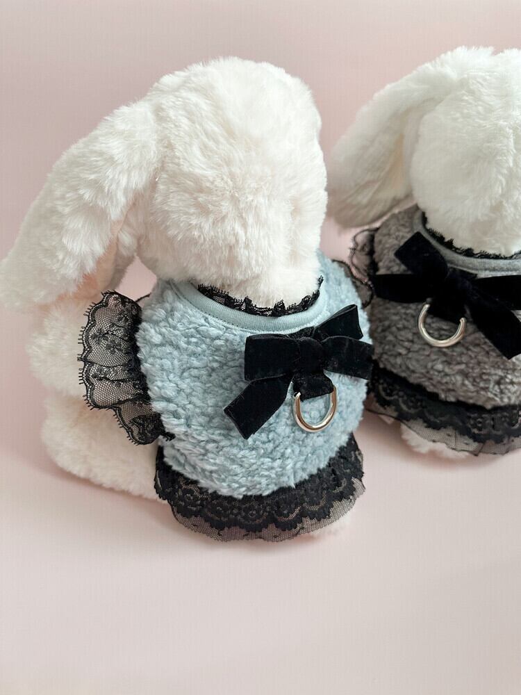 即納 Mink Fur Harness グレー