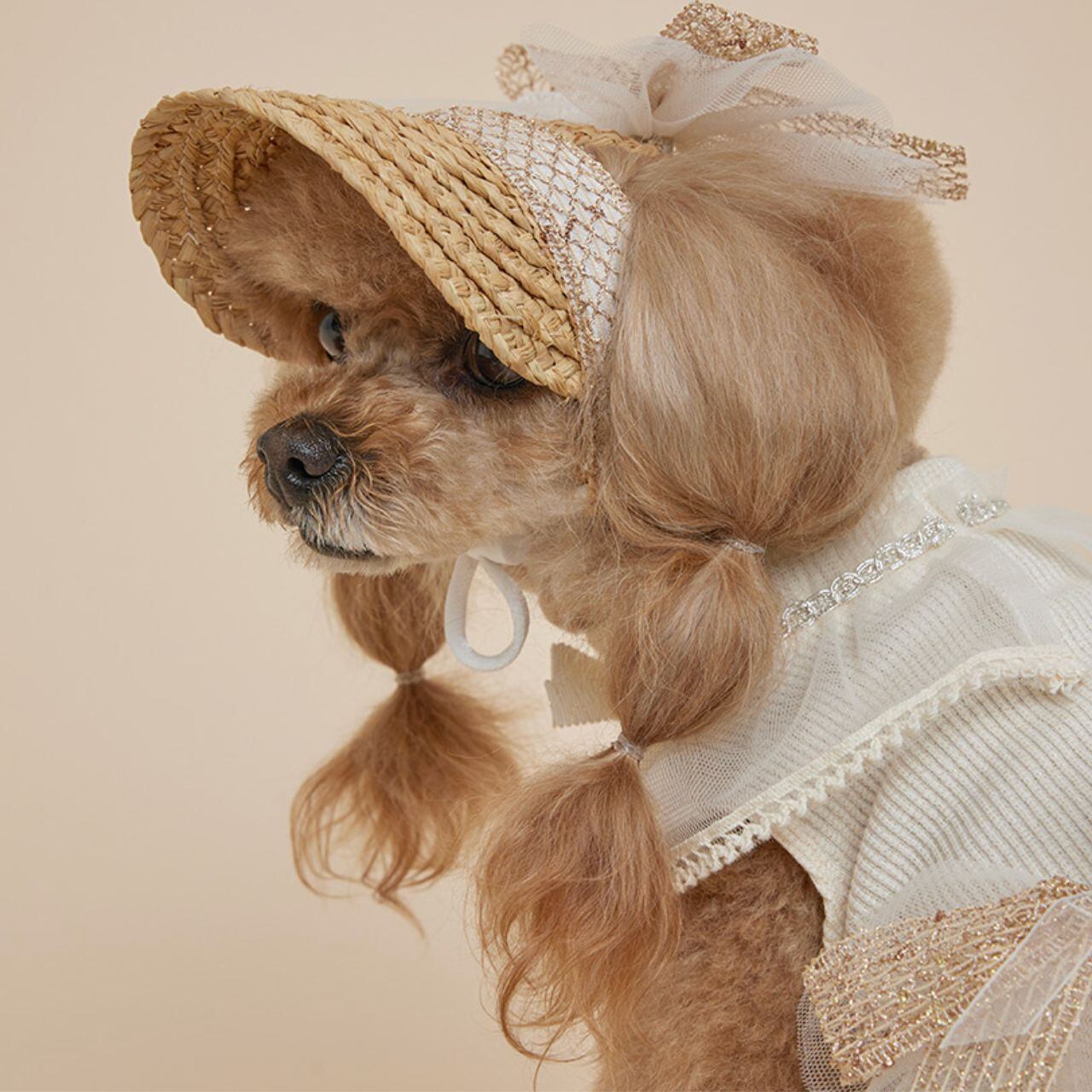 即納 Raffia Fairy Suncap アイボリー