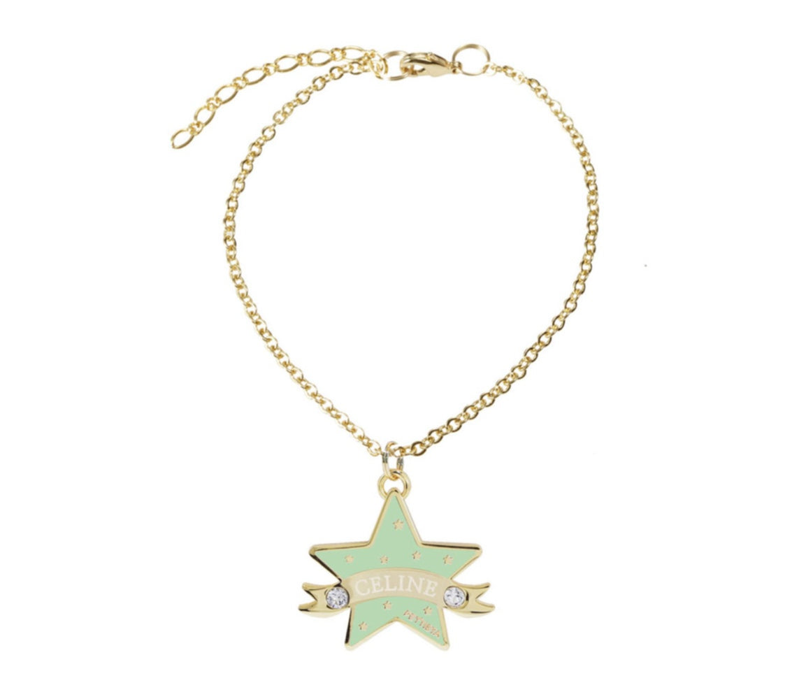 You Are My Star Necklace【迷子札】グリーン