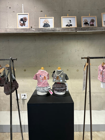 Palette Paper Doll Top - Short グレー