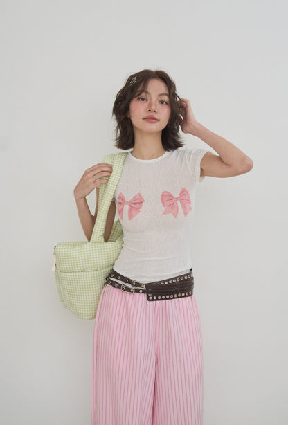 Wide Bag プレイドグリーン