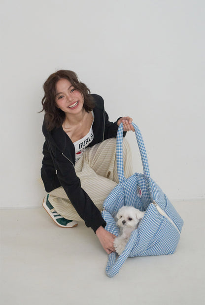 Wide Bag プレイドブルー