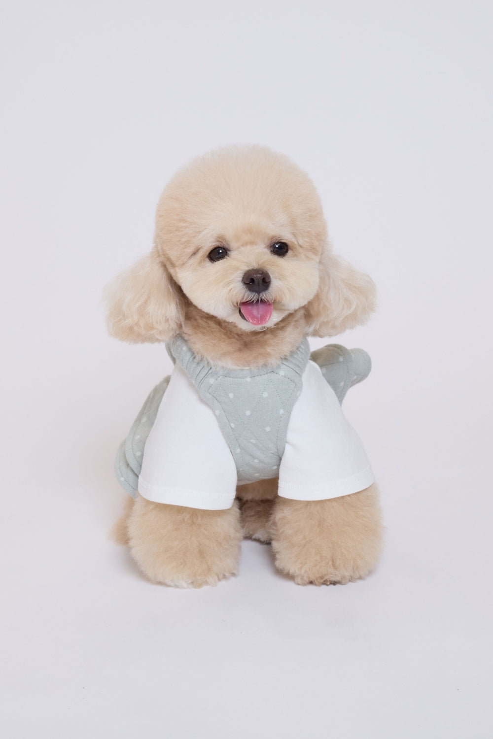 Quilted Polka Bustier ミント