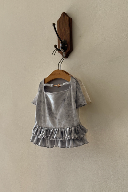 Velvet Ruffle Top 全3色