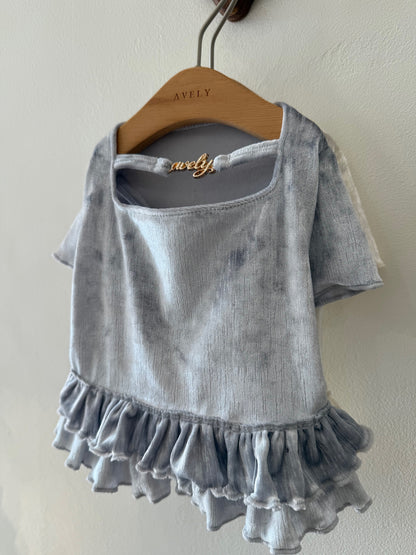 Velvet Ruffle Top 全3色