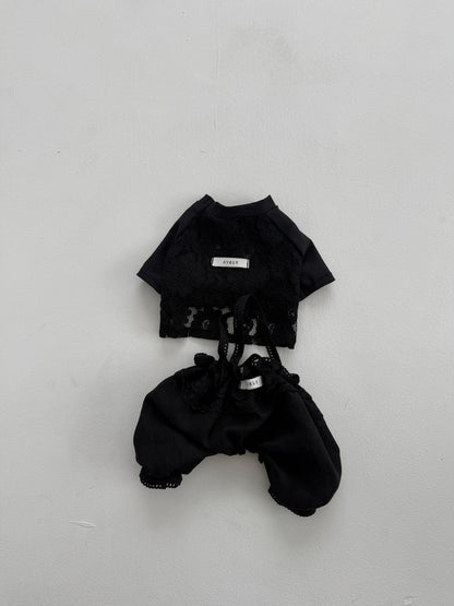 【PRE-ORDER】Black Lace Pants